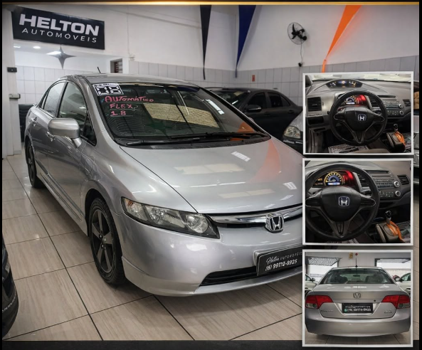 Honda Civic 2008 1.8 Flex automático